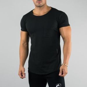 Alphalete Black Pocket Scoop Neck in medium